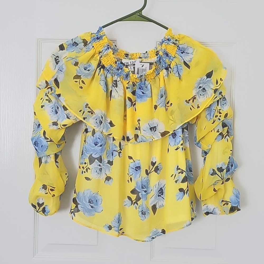 Top, The Edit, small, yellow
